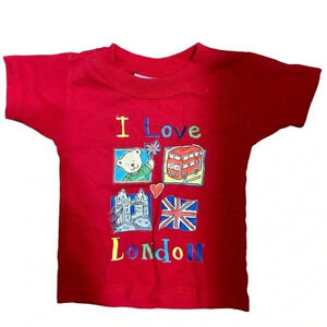 I Love London baby graphic tee shirt
